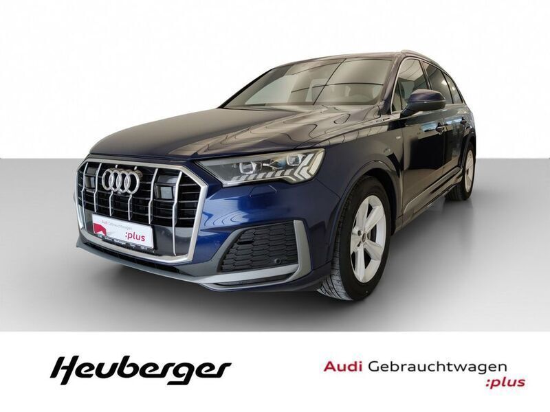 Blau Gebraucht 2022 Audi Q7 S-Line SUV | 54.950 € (Superpreis) - Bild 1/4