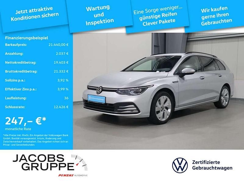 Silber Gebraucht 2022 VW Golf VIII Style Kombi | 21.440 € (Guter Preis) - Bild 1/3