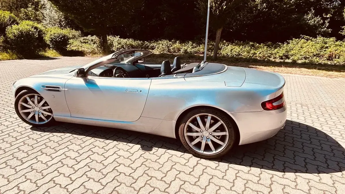 Gebraucht Aston Martin DB9 457 PS (336 kW) 2007 Silber Cabrio
