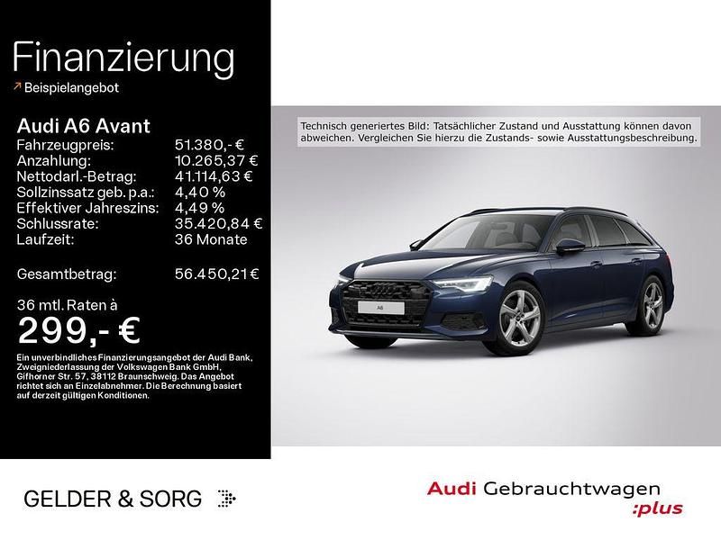 Firmamentblau metallic Gebraucht 2025 Audi A6 Advanced Plus Kombi | 51.380 € (Superpreis) - Bild 1/4