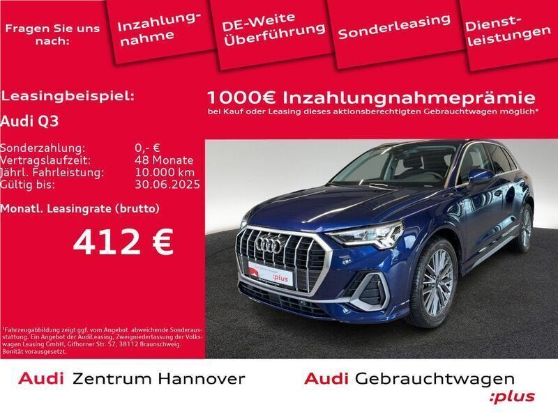 2d navarrablau metallic Gebraucht 2024 Audi Q3 S-Line SUV | 40.750 € (Guter Preis) - Bild 1/4