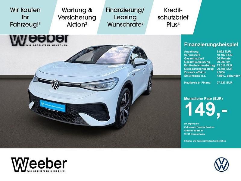 Gletscherweiß (metallic) Gebraucht 2022 VW ID.5 Pro SUV | 27.326 € (Guter Preis) - Bild 1/4