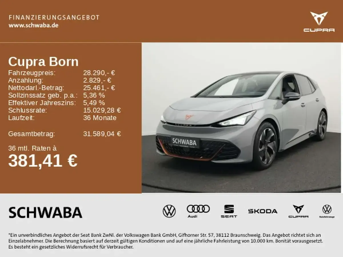 Gebraucht Cupra Born 150 kW (204 PS) 2023 Grau Kleinwagen