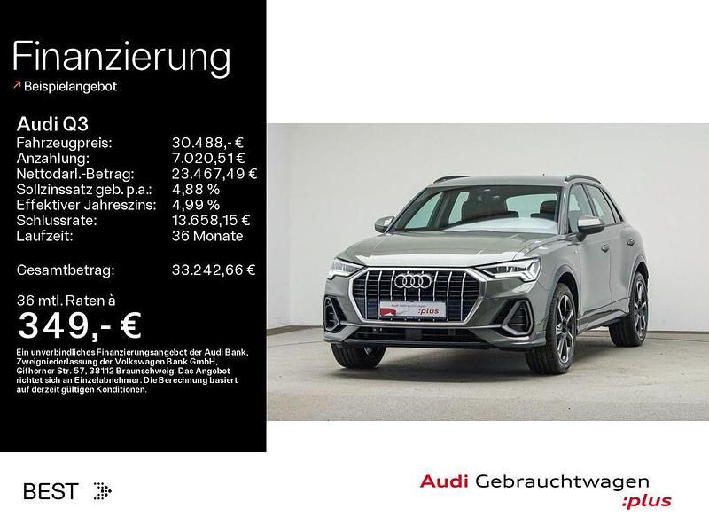 Gebraucht Audi Q3 S-Line 150 PS (110 kW) 2020 Z7 chronosgrau metallic (metallic) SUV