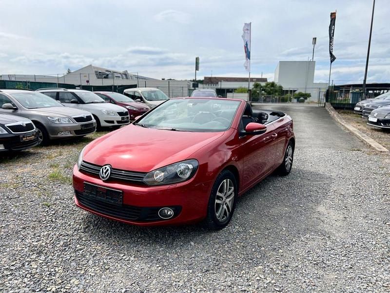 Rot Gebraucht 2012 VW Golf Cabriolet Basis Cabrio | 5.999 € (Fairer Preis) - Bild 1/4