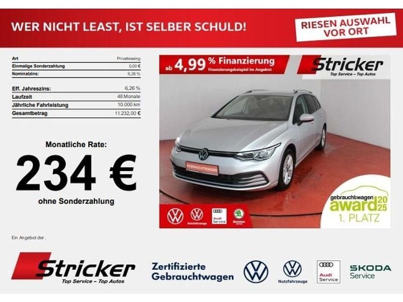 Gebraucht VW Golf VIII Life 150 PS (110 kW) 2024 Reflexsilber metallic (metallic) Kombi