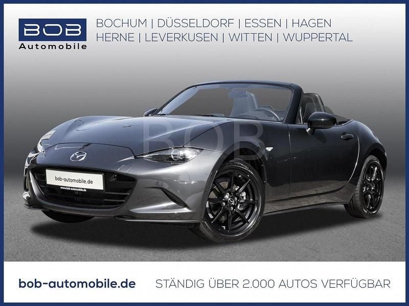 Machine gray (grau) Gebraucht 2023 Mazda MX5 Prime-Line Cabrio | 23.488 € (Fairer Preis) - Bild 1/3