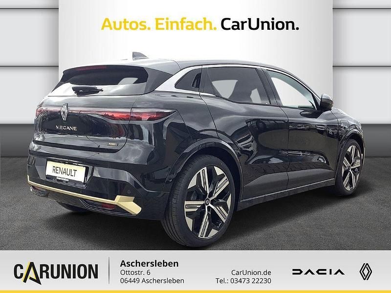 Gebraucht Renault Megane E-Tech Iconic 160 kW (218 PS) 2024 Black pearlschwarz metallic, dolomitgrau Limousine