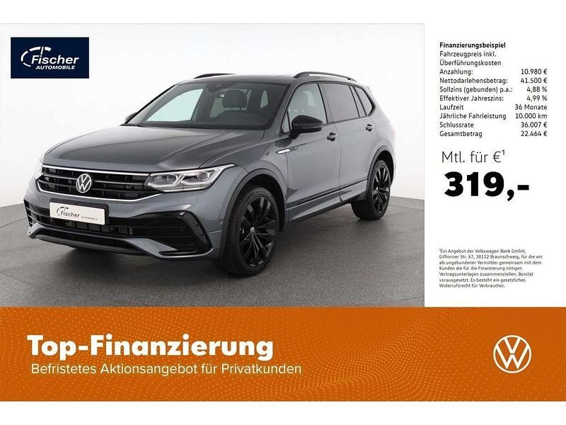Platinum grey metallic Gebraucht 2024 VW Tiguan Allspace R-line SUV | 48.480 € (Etwas zu teuer) - Bild 1/4