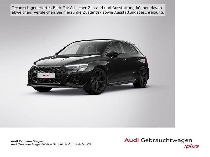 Mythosschwarz metallic (metallic) Gebraucht 2023 Audi RS3 Sport Limousine | 57.910 € (Etwas zu teuer) - Bild 1/4