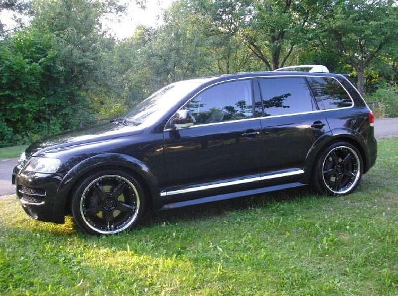 Schwarz Gebraucht 2005 VW Touareg Sport SUV | 14.900 € (Teuer) - Bild 1/4