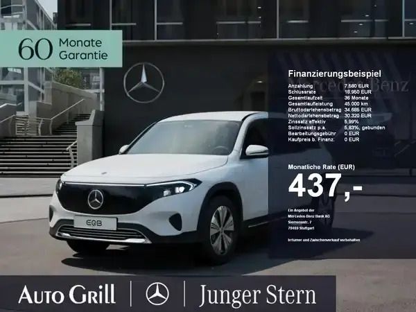 Unilack polarweiss Gebraucht 2024 Mercedes EQB250+ SUV | 37.900 € (Fairer Preis) - Bild 1/4