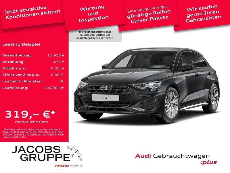 Grau Gebraucht 2025 Audi A3 S-Line Limousine | 33.220 € (Guter Preis) - Bild 1/4