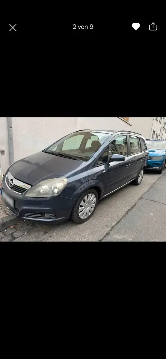 Gebraucht Opel Zafira 140 PS (102 kW) 2007 Blau Van / Kleinbus
