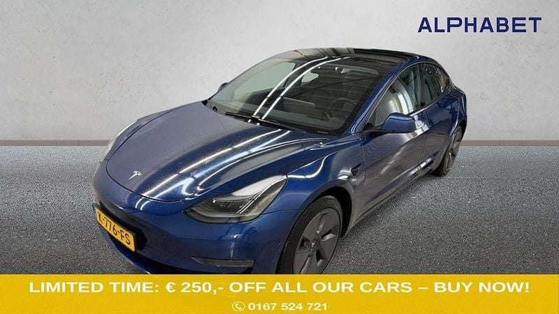 Blau Gebraucht 2020 Tesla Model 3 Long Range AWD Limousine | 18.900 € (Superpreis) - Bild 1/4