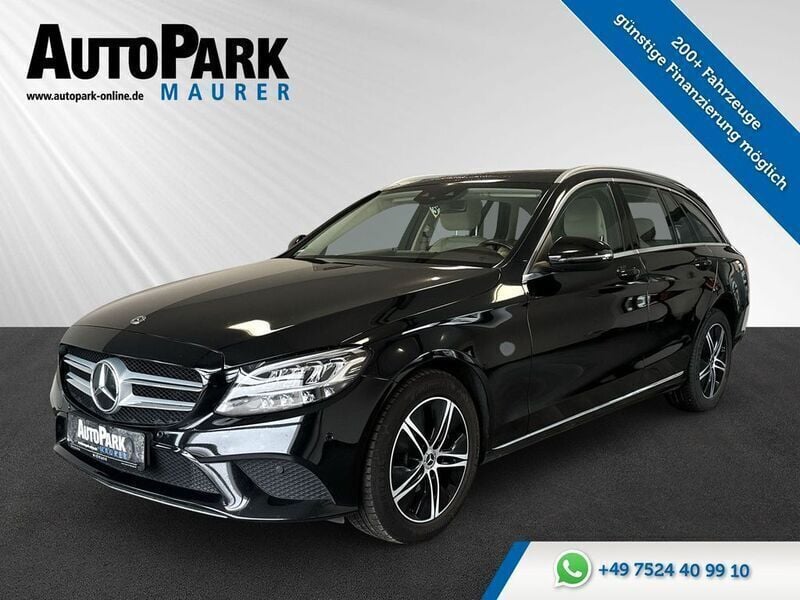 Schwarz Gebraucht 2020 Mercedes C220 Avantgarde Kombi | 16.998 € (Superpreis) - Bild 1/4