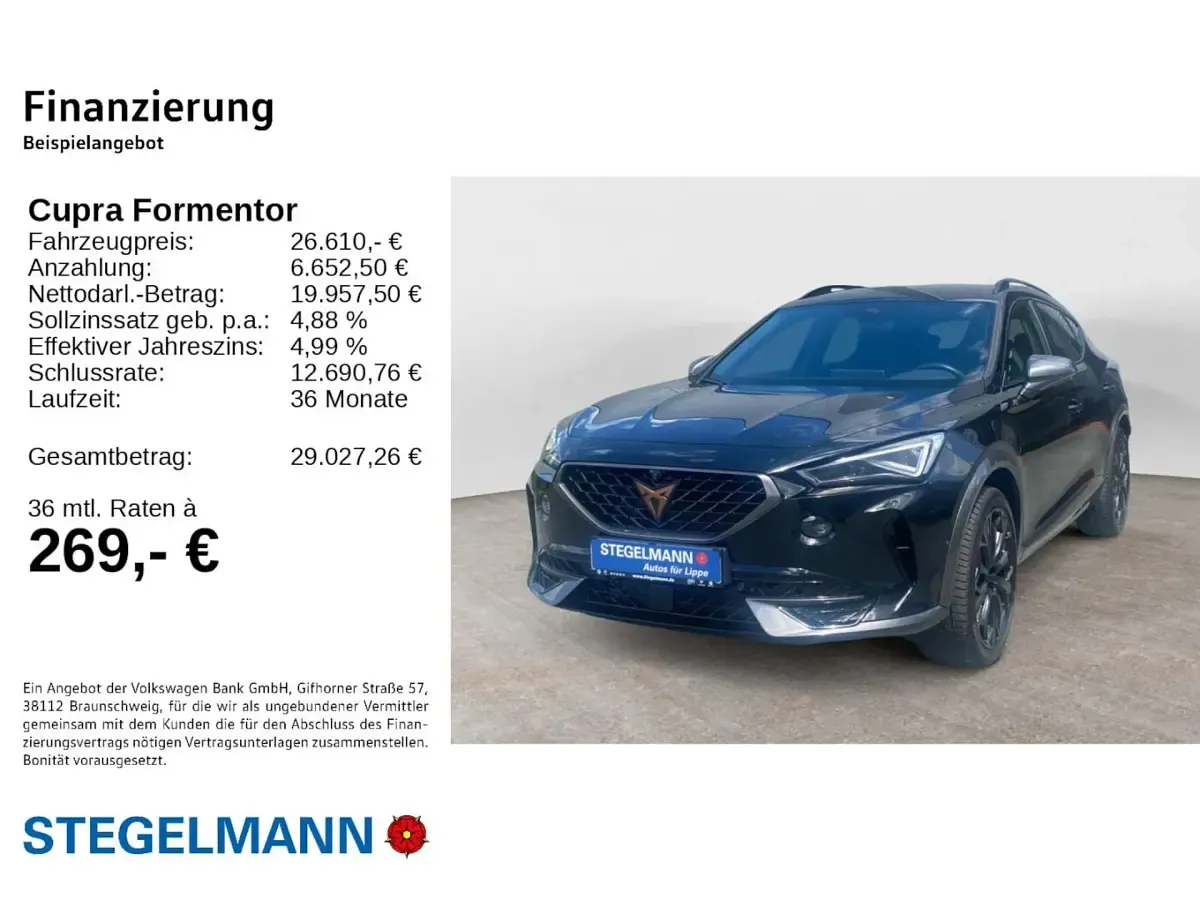 Gebraucht Cupra Formentor VZ 245 PS (180 kW) 2023 Midnightschwarz SUV