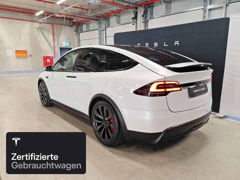 Gebraucht Tesla Model X Plaid 759 kW (1033 PS) 2023 Pearl white multicoat SUV