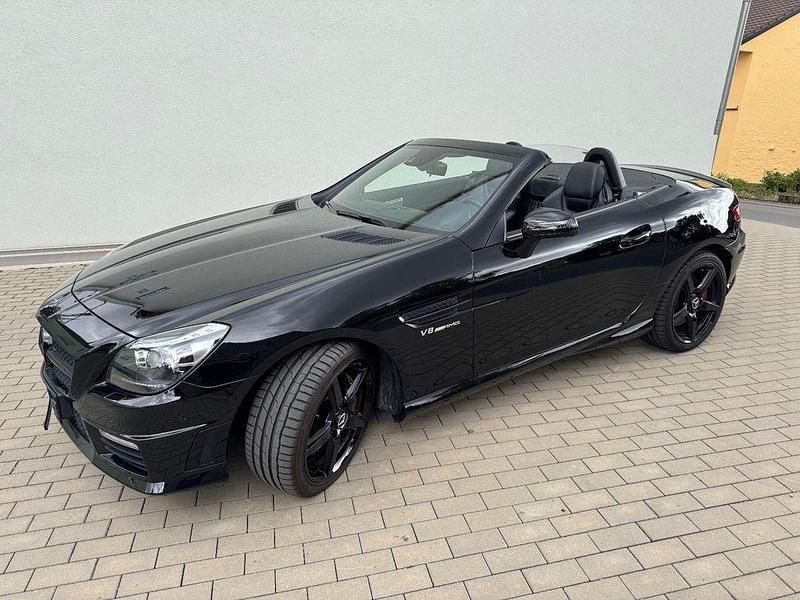 Schwarz Gebraucht 2012 Mercedes SLK55 AMG AMG Cabrio | 44.980 € (Guter Preis) - Bild 1/4