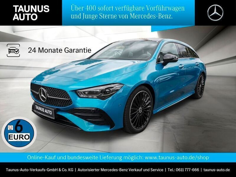 Hyperblau Gebraucht 2024 Mercedes CLA250 AMG Line Premium Limousine | 44.790 € (Etwas zu teuer) - Bild 1/4
