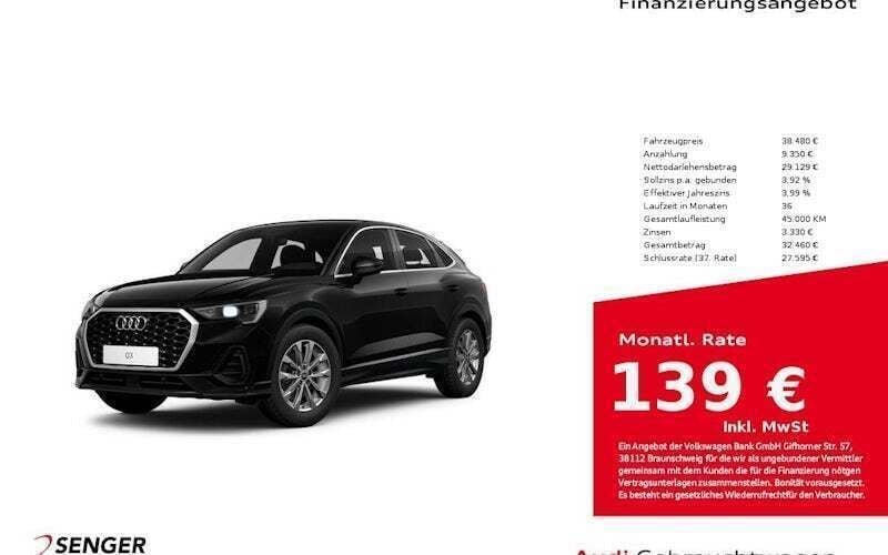 Schwarz Gebraucht 2024 Audi Q3 Sportback S-Line SUV | 38.480 € (Superpreis) - Bild 1/4