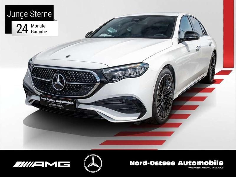 Unilack polarweiß Gebraucht 2024 Mercedes E200 AMG Limousine | 49.290 € (Superpreis) - Bild 1/4