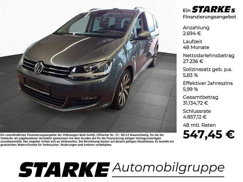 Grau Gebraucht 2020 VW Sharan Comfortline Van / Kleinbus | 29.930 € (Fairer Preis) - Bild 1/4