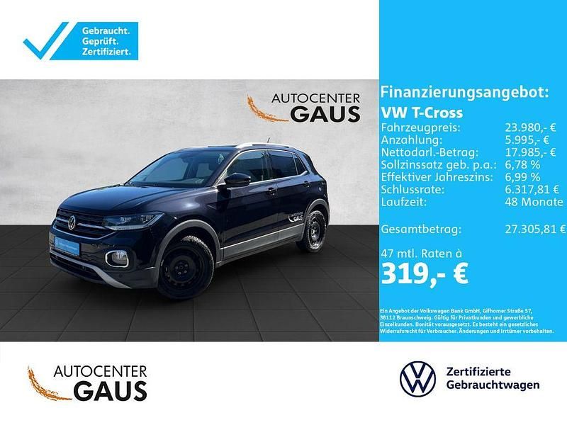 Schwarz Gebraucht 2024 VW T-Cross Style SUV | 23.980 € (Etwas zu teuer) - Bild 1/4