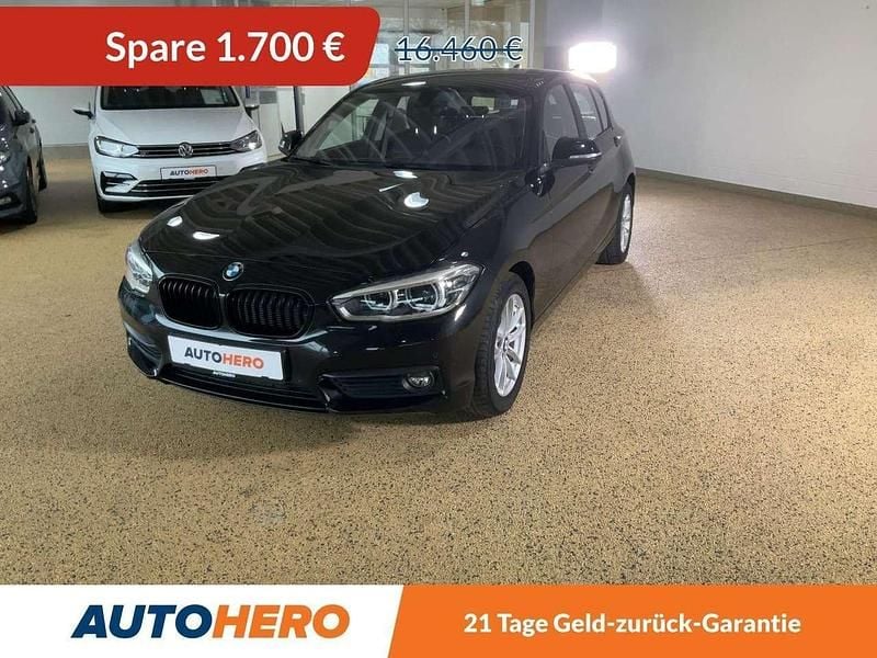 Saphirschwarz Gebraucht 2019 BMW 118 Advantage Kleinwagen | 14.760 € (Guter Preis) - Bild 1/3