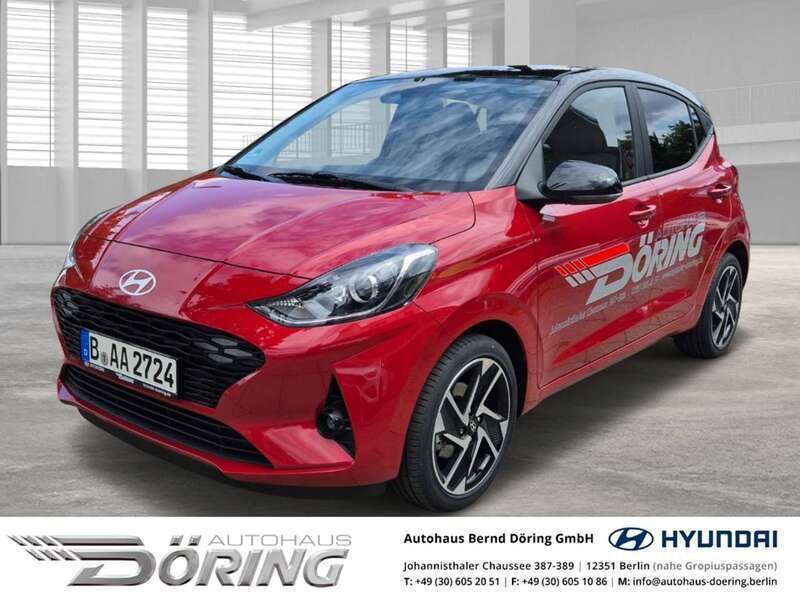 Dragon red/ phantom black (dunkelrot) Gebraucht 2024 Hyundai i10 Prime Kleinwagen | 20.250 € (Etwas zu teuer) - Bild 1/4