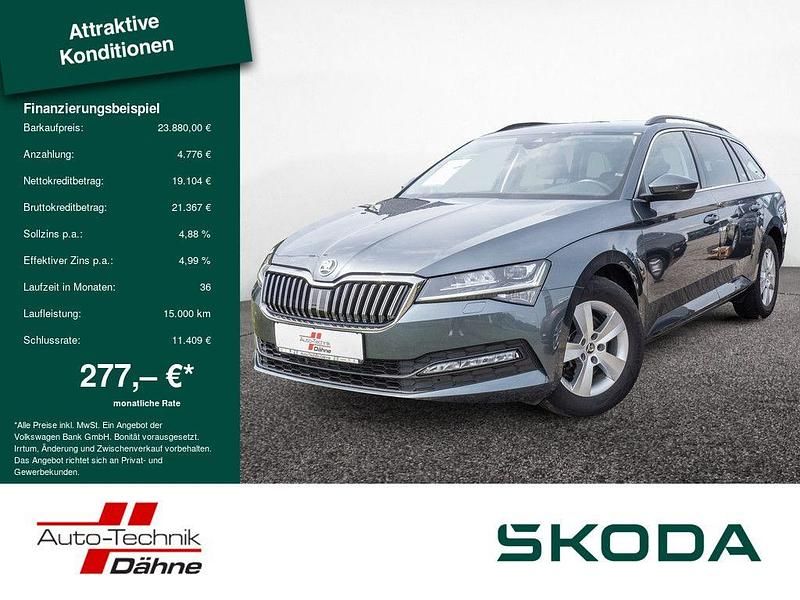 Quarzgrau Gebraucht 2021 Skoda Superb Ambition Kombi | 23.880 € (Fairer Preis) - Bild 1/4