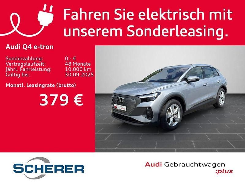 Florettsilber metallic (metallic) Gebraucht 2024 Audi Q4 e-tron Ambiente SUV | 41.390 € - Bild 1/4