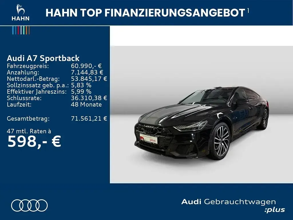 Gebraucht Audi A7 Sportback S-Line 286 PS (210 kW) 2025 Schwarz Kleinwagen