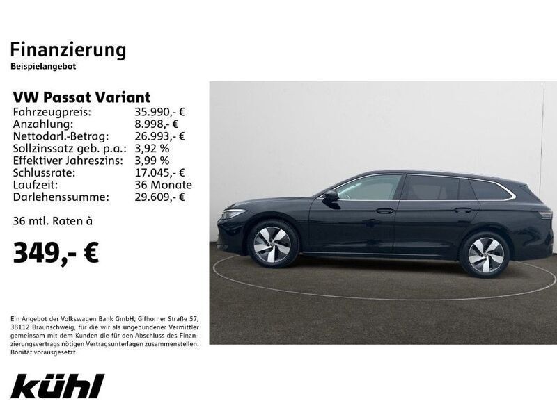 Gebraucht VW Passat Elegance 150 PS (110 kW) 2024 Grenadillschwarz metallic Kombi