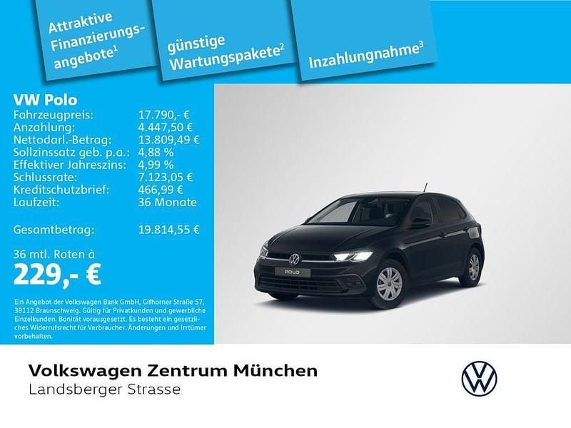 Neu VW Polo 80 PS (58 kW) 2026 Schwarz Kleinwagen