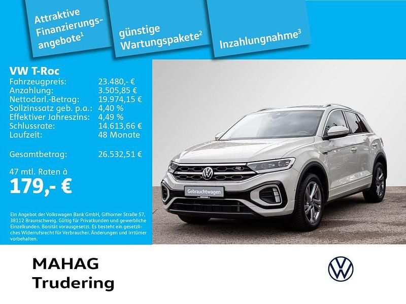 Gebraucht VW T-Roc R-line 110 PS (80 kW) 2024 Grau SUV