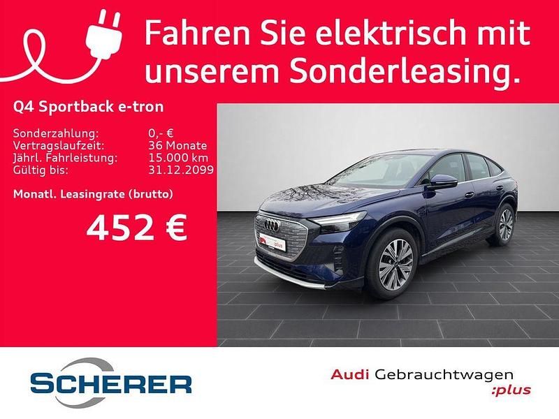 Gebraucht Audi Q4 Sportback e-tron Advanced Plus 150 kW (204 PS) 2022 Navarrablau metallic (metallic) SUV