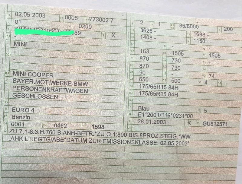 Gebraucht Mini Cooper Coupé 2004 Blau Coupé