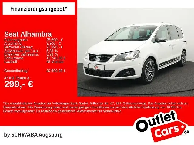 Gebraucht Seat Alhambra 4Drive 177 PS (130 kW) 2020 Weiß Van / Kleinbus