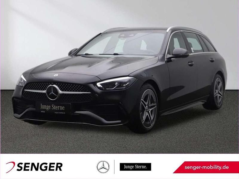 Schwarz Gebraucht 2024 Mercedes C220 AMG Kombi | 39.190 € (Guter Preis) - Bild 1/4
