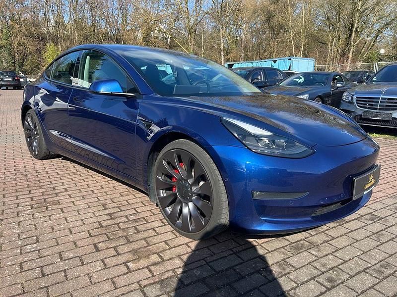 Gebraucht Tesla Model 3 Performance 377 kW (513 PS) 2021 Blau Limousine