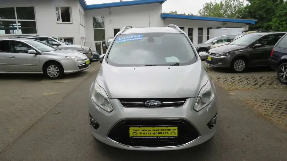 Gebraucht Ford Grand C-Max Titanium 140 PS (102 kW) 2012 Silber Van / Kleinbus