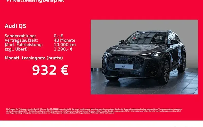 Neu Audi Q5 Ambiente 299 PS (219 kW) 2026 Grau SUV