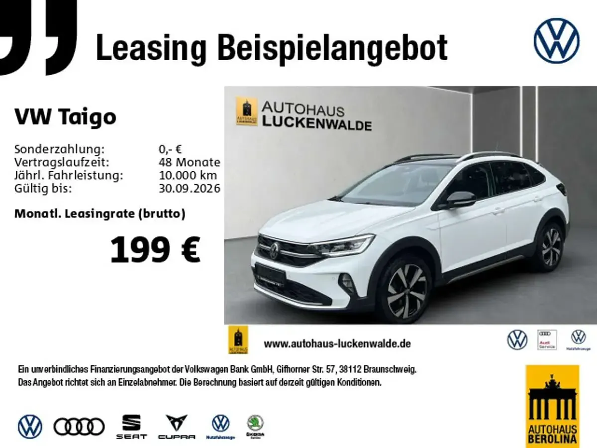 Gebraucht VW Taigo Style 110 PS (80 kW) 2022 Weiß SUV