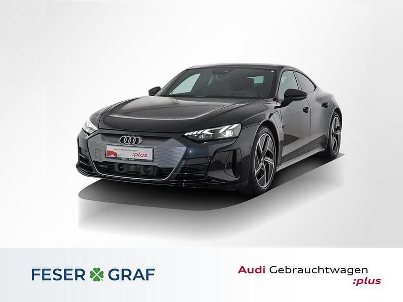 Mythosschwarz metallic Gebraucht 2023 Audi e-tron GT quattro Comfort Limousine | 59.555 € (Superpreis) - Bild 1/4