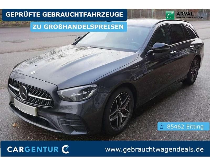 Olivgruen matt Gebraucht 2021 Mercedes E300 AMG line Kombi | 35.490 € (Fairer Preis) - Bild 1/2