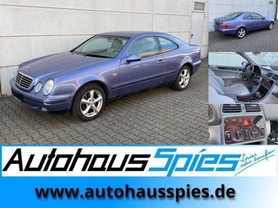 Quarzblau met. Gebraucht 1999 Mercedes CLK230 Elegance Coupé | 3.490 € (Guter Preis) - Bild 1/4
