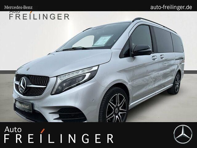 Silber Gebraucht 2021 Mercedes V250 AMG line Van / Kleinbus | 55.900 € (Teuer) - Bild 1/4