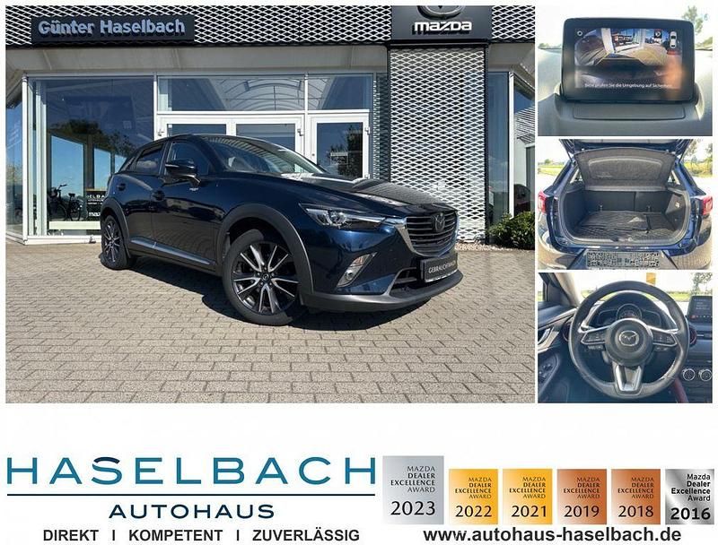 Mitternachtsblau metallic (metallic) Gebraucht 2017 Mazda CX-3 SUV | 15.980 € (Fairer Preis) - Bild 1/4