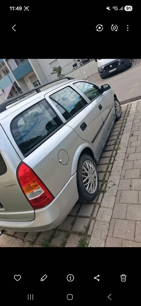 Gebraucht Opel Astra Edition 75 PS (55 kW) 2001 Silber Kombi